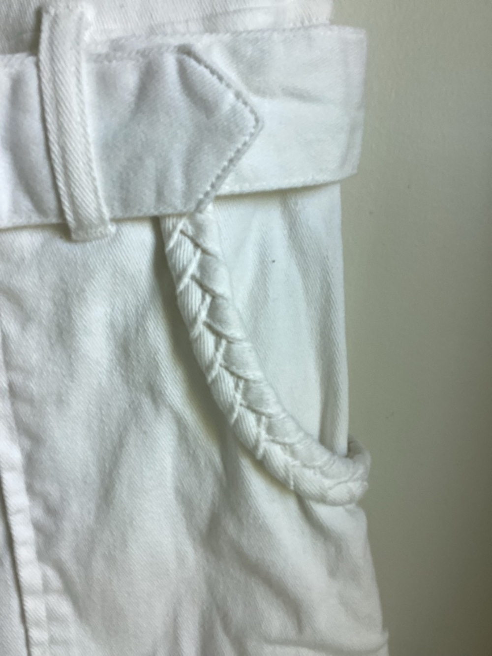 Show Me Your MuMu Outlaw Romper Size Small Pearly White Belted Utility Zip Front - Picture 5 of 13